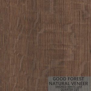 Customized White Oak Wood Veneer Rough Smoked Oak Veneer ISO