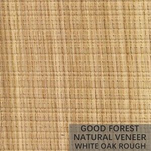 Customized White Oak Wood Veneer Rough Smoked Oak Veneer ISO