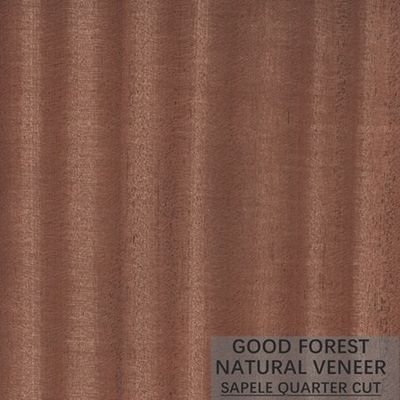 Natural Sapele Wood Veneer Figured Wood Grain Veneer For Decoration