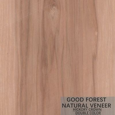 Natural Hickory Wood Veneer Double Color Popular Cabinet Wood Veneer FSC