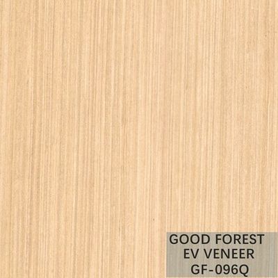 Artificial Wood Veneer Pearl Oak With Vertical Grain And White Color Popular