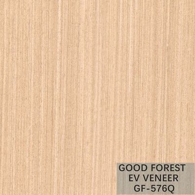 Artificial Wood Veneer Pearl Oak With Vertical Grain And White Color Popular