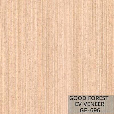 Artificial Wood Veneer Pearl Oak With Vertical Grain And White Color Popular