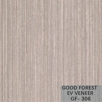 Fancy Recomposed Oak Wood Veneer Silver Pear Vertical Grain Customized