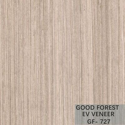 Engineered Wood Veneer Pear Oak Brown Color Quarter Cut Customized