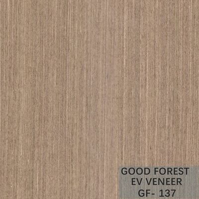 Engineered Wood Veneer Pear Oak Brown Color Quarter Cut Customized