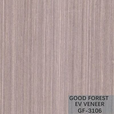 Engineered Wood Veneer Silver Pear Blue Color Quarter Cut For Fancy Plywood