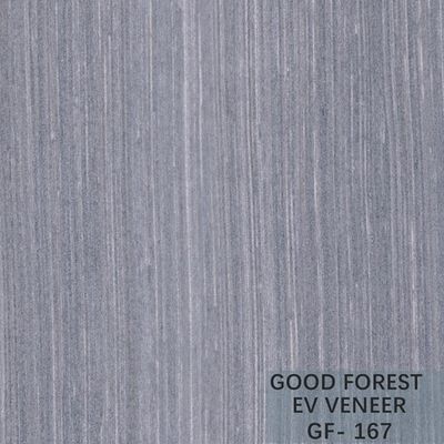 Engineered Wood Veneer Silver Pear Blue Color Quarter Cut For Fancy Plywood