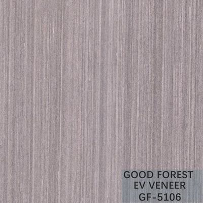 Engineered Wood Veneer Silver Pear Blue Color Quarter Cut For Fancy Plywood