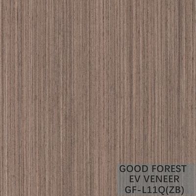 EV Veneer Zebra Engineered Wood Veneer Natural Color Straight Grain