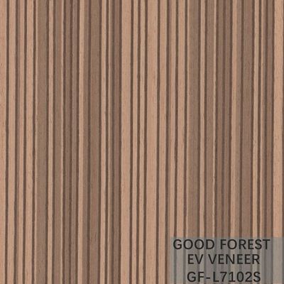 EV Veneer Zebra Engineered Wood Veneer Natural Color Straight Grain