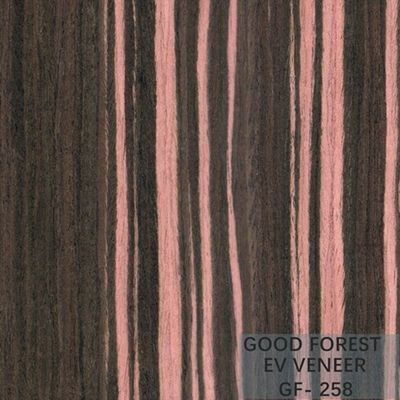 Engineered Wood Veneer Ebony Wood Veneer 0.15-0.55 mm Thickness