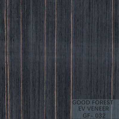 Engineered Wood Veneer Ebony Wood Veneer 0.15-0.55 mm Thickness