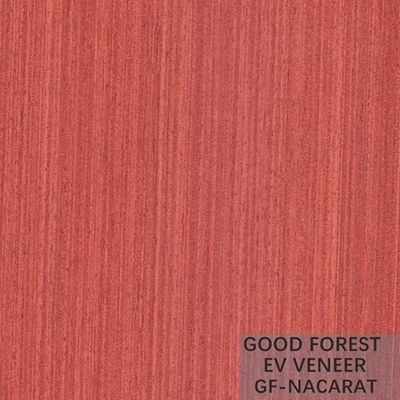 Engineered Wood Veneer Red Color Wood Veneer For Wallcovering