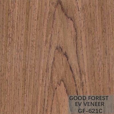 Engineered Wood Veneer EV Veneer Black Walnut Crown Cut Natural