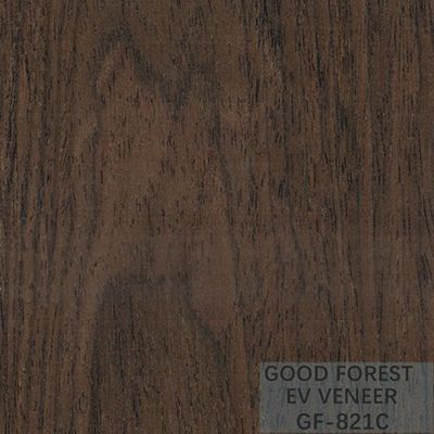 Engineered Wood Veneer EV Veneer Black Walnut Crown Cut Natural