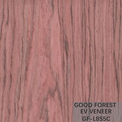 Engineered Wood Veneer Bubinga Crown Cut Wood Veneer Sliced Cut Technics