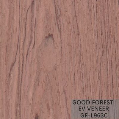 Engineered Wood Veneer Bubinga Crown Cut Wood Veneer Sliced Cut Technics