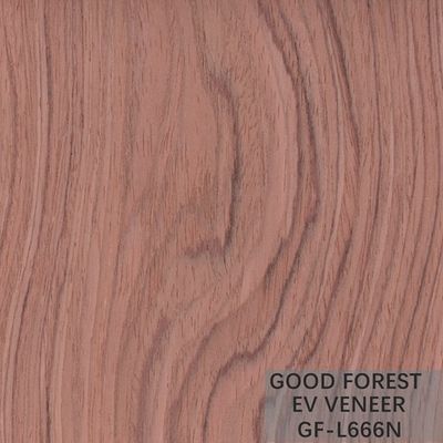 Engineered Wood Veneer Bubinga Crown Cut Wood Veneer Sliced Cut Technics