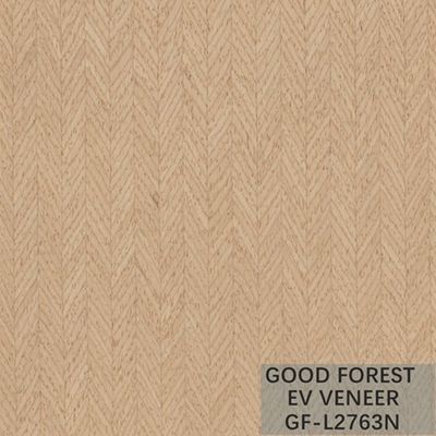 Engineered Wood Veneer EV Veneer Arrow &amp; Wing Wood Natural Color
