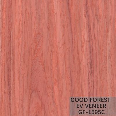 Engineered Wood Veneer Red Santos Rose Wood 2500*640 mm Size
