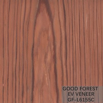 Engineered Wood Veneer Red Santos Rose Wood 2500*640 mm Size
