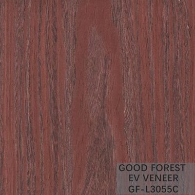 Engineered Wood Veneer Red Santos Rose Wood 2500*640 mm Size