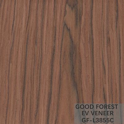 Engineered Veneer Santos Rose Wood Crown Cut Customized Service