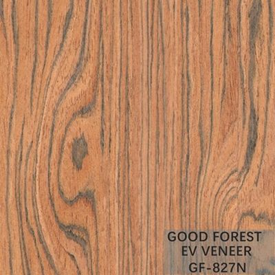Engineered Veneer Santos Rose Wood Crown Cut Customized Service