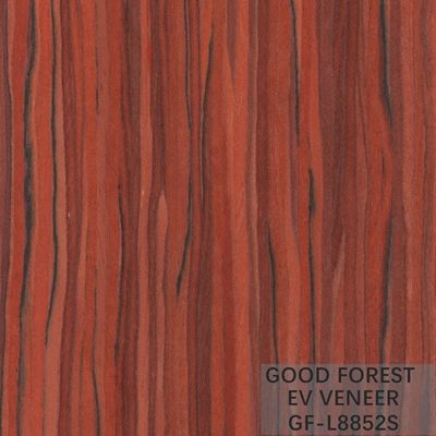 Santos Rose Engineered Wood Veneer Straight Grain Customized Service