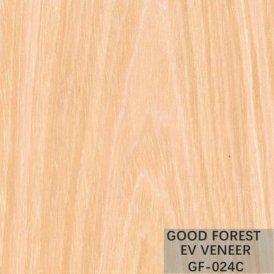 Yellow Recomposed Engineered Wood Veneer Apricot For Cabinet Face