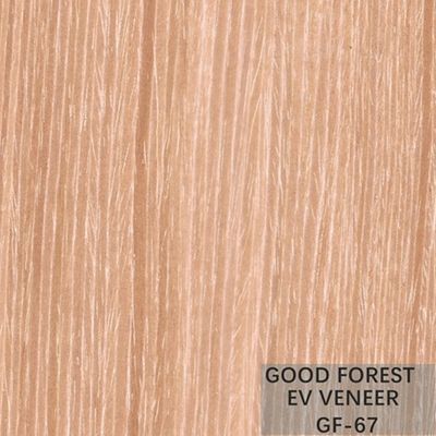 Yellow Recomposed Engineered Wood Veneer Apricot For Cabinet Face