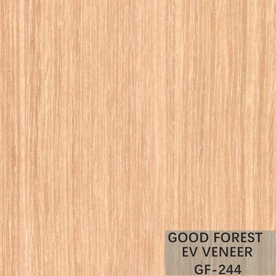 Yellow Recomposed Engineered Wood Veneer Apricot For Cabinet Face