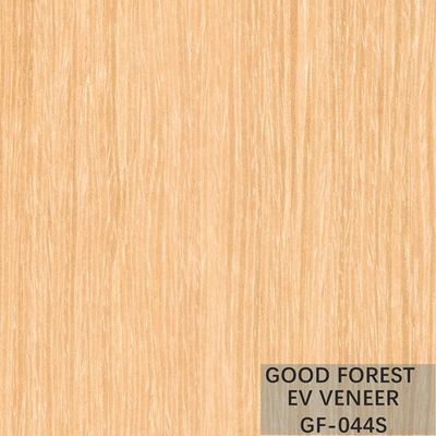 Yellow Recomposed Engineered Wood Veneer Apricot For Cabinet Face