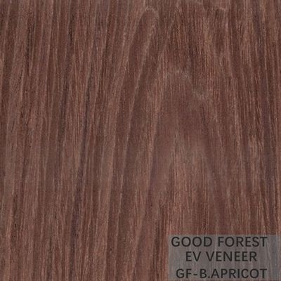 Apricot Brown Wood Veneer Dyed Engineered Veneer For Cabinet Face