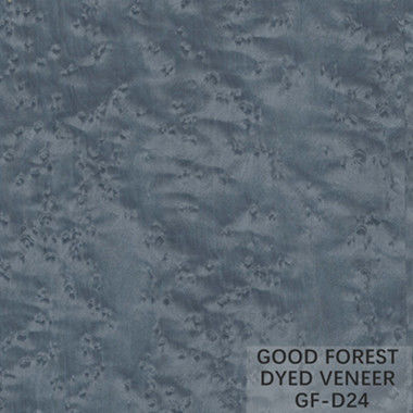 OEM Birds Eye Dyed Wood Veneer Burl Grain Color Customization