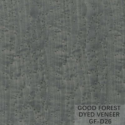 OEM Birds Eye Dyed Wood Veneer Burl Grain Color Customization
