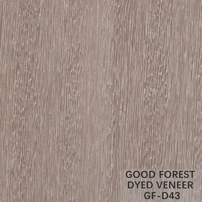 Flooring Dyed Wood Veneer / Wenge Veneer Plywood Brown Color