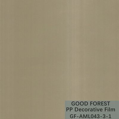 Metal Series PP Decorative Film 1250mm / 1260mm Width Draw Wire Grain