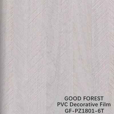 Decorative PVC Film For Furniture Cloth Grain Type Good Flowability