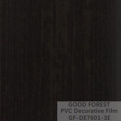Decorative Black PVC Film 1260mm - 1330mm Width Wooden Grain