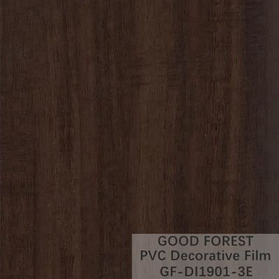 Decorative Black PVC Film 1260mm - 1330mm Width Wooden Grain