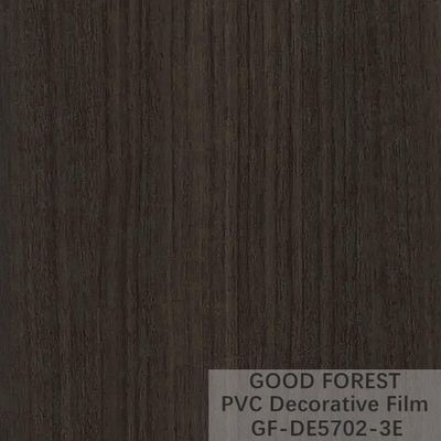 Decorative Black PVC Film 1260mm - 1330mm Width Wooden Grain