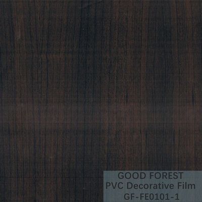 Decorative Black PVC Film 1260mm - 1330mm Width Wooden Grain