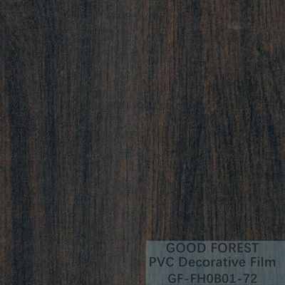 Decorative Black PVC Film 1260mm - 1330mm Width Wooden Grain