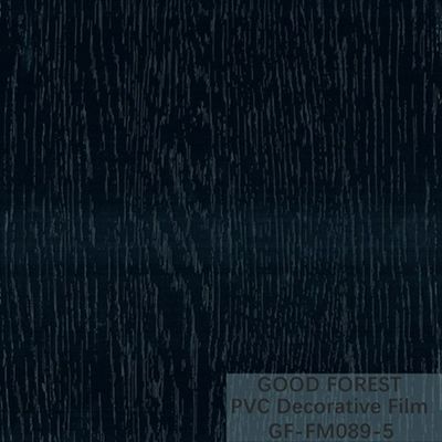 Decorative Black PVC Film 1260mm - 1330mm Width Wooden Grain