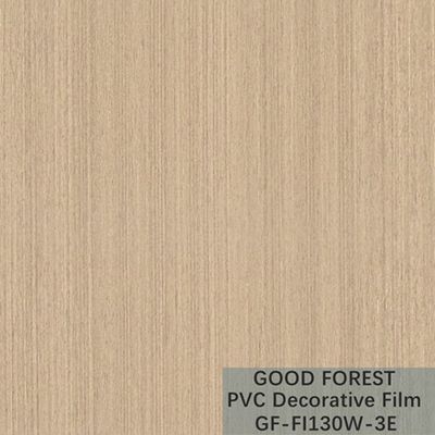 OEM Grain Wood PVC Film Blister Decorative Light Yellow Color Type