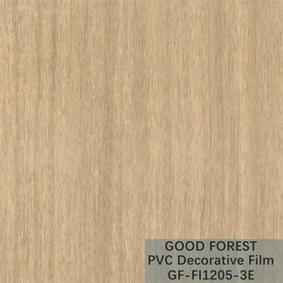 OEM Grain Wood PVC Film Blister Decorative Light Yellow Color Type