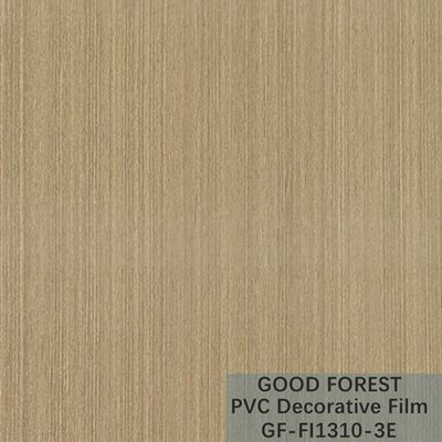 OEM Grain Wood PVC Film Blister Decorative Light Yellow Color Type