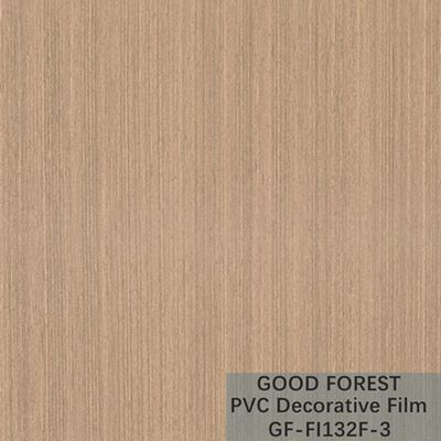 OEM Grain Wood PVC Film Blister Decorative Light Yellow Color Type